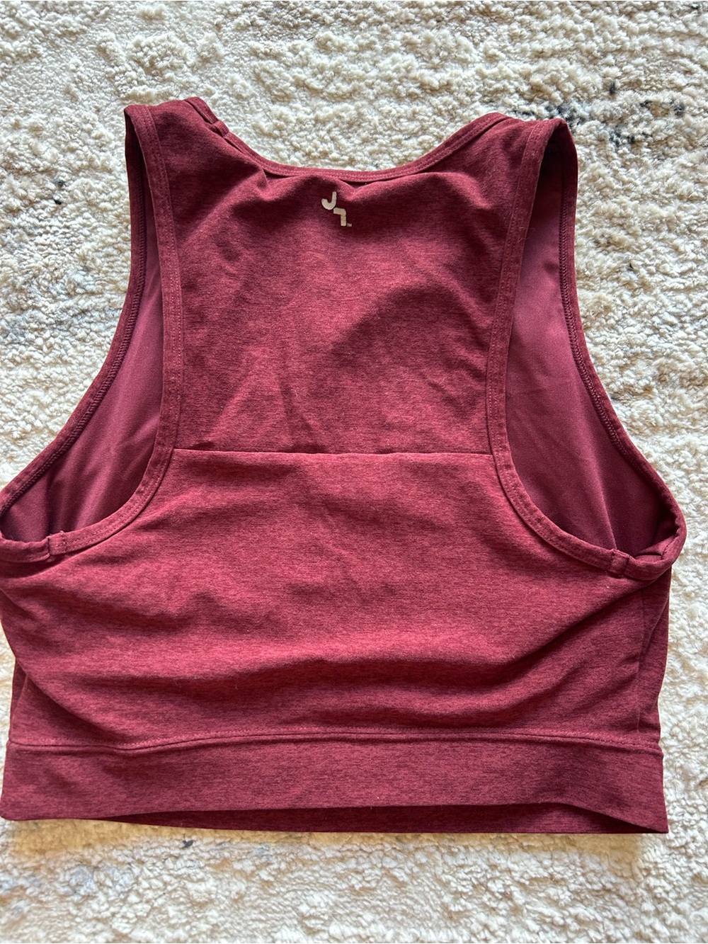 JoyLab Maroon Crop Tank Top - Picture 2 of 3